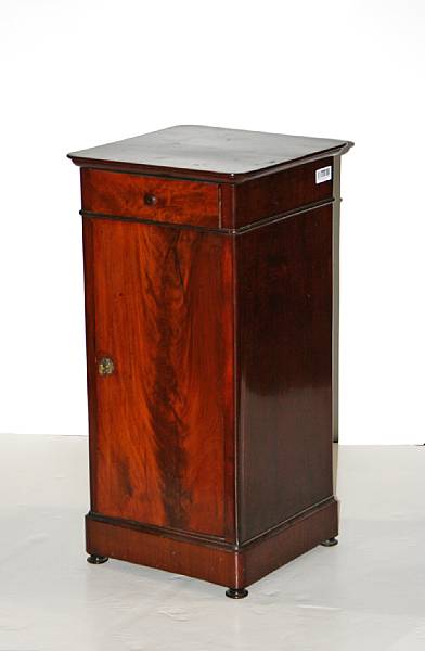 Appraisal: A Neoclassical style mahogany side cabinet height in width in