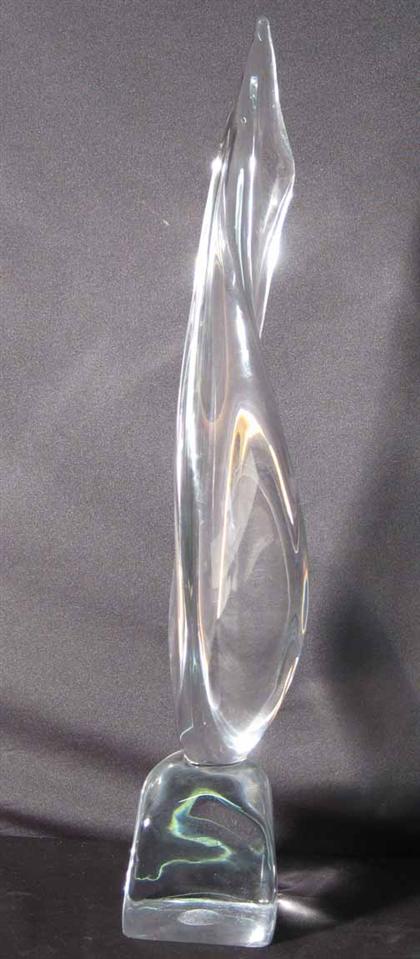 Appraisal: Daum glass sculpture mid th century H in Modeled as