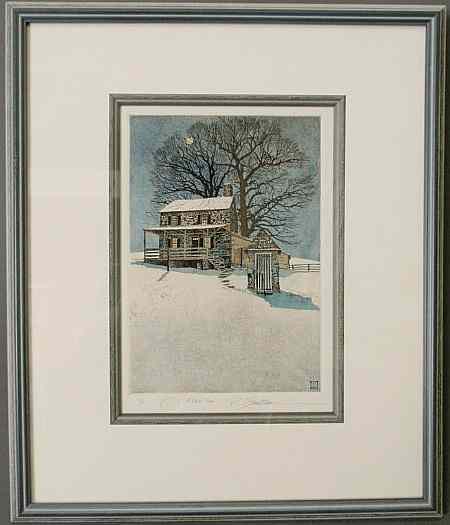 Appraisal: Original Peter Sculthorpe etching titled A New Year of only