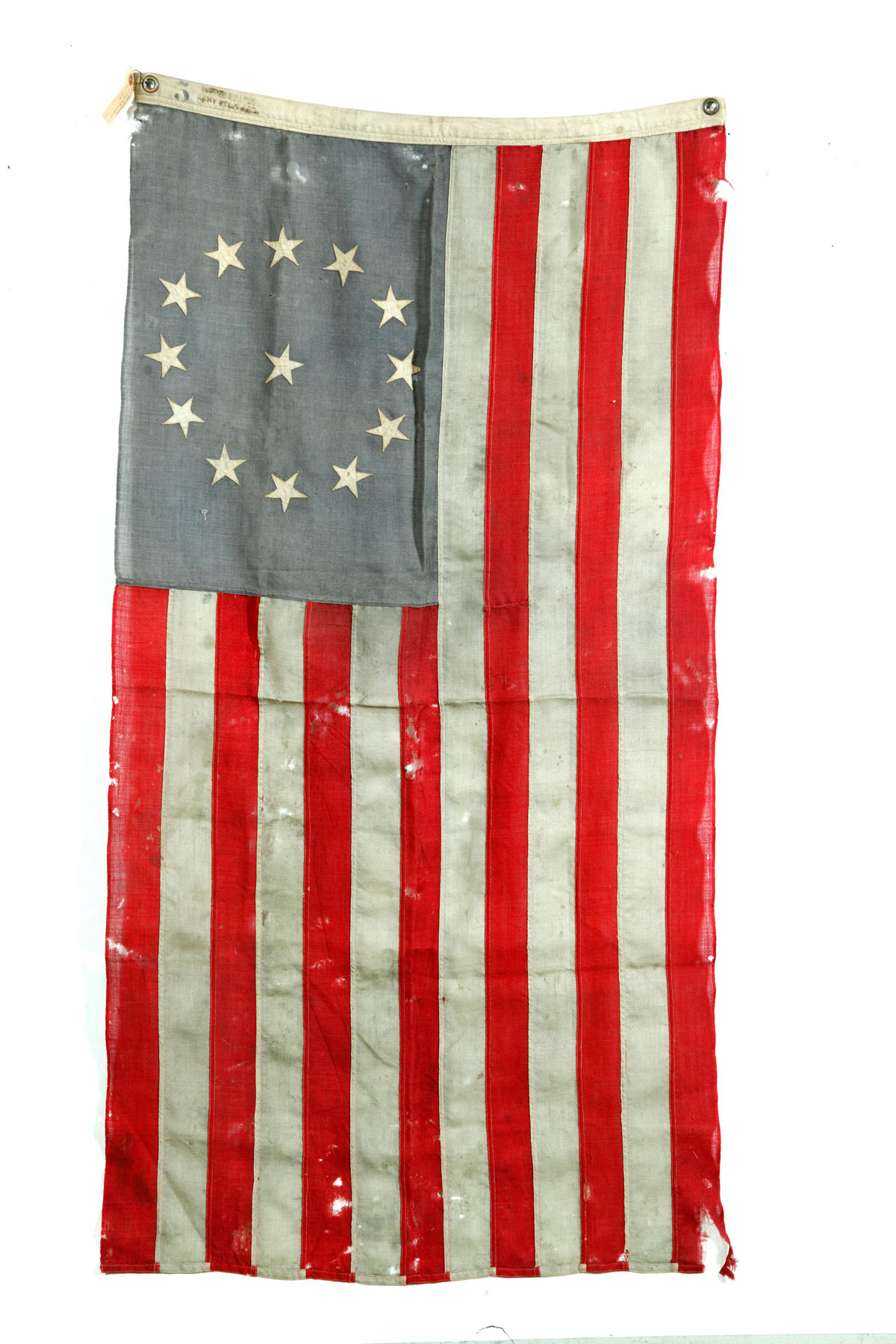 Appraisal: THIRTEEN-STAR UNITED STATES FLAG American st half- th century wool