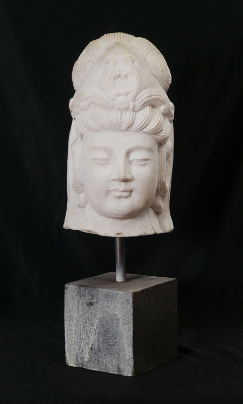 Appraisal: MARBLE ORIENTAL BUST Overall ''h head approx ''h x ''