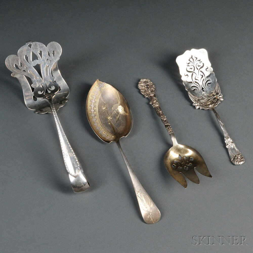 Appraisal: Four Sterling Silver Serving Pieces late th early th century