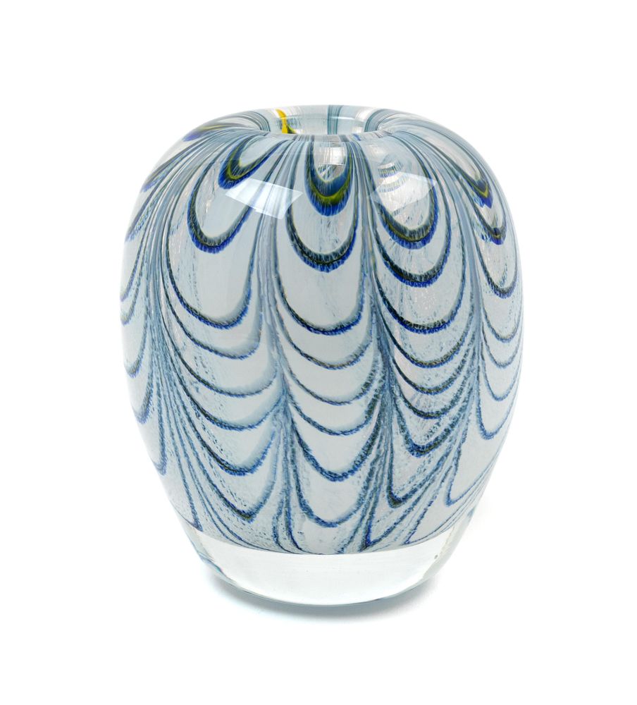 Appraisal: Dominick Labino American - Paperweight Vase Dominick Labino American -