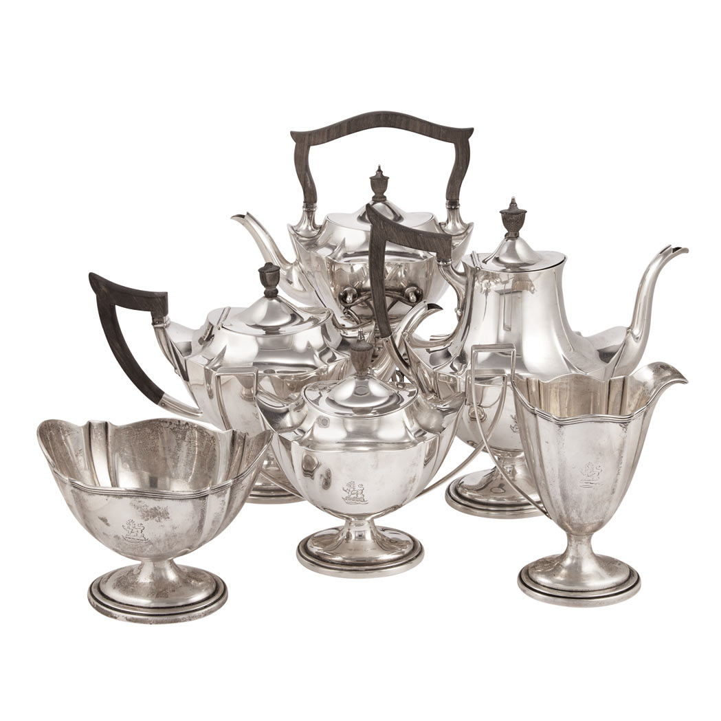 Appraisal: Assembled Gorham and Black Starr Frost Six-Piece Silver Sterling Tea