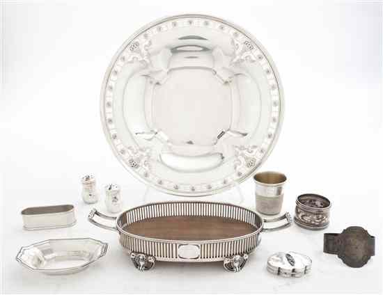 Appraisal: A Collection of American and Mexican Sterling Silver and Silverplate