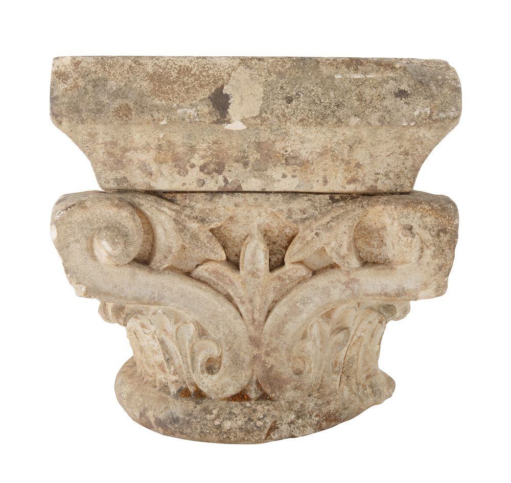 Appraisal: A TH- TH CENTURY ROMANESQUE CAPITAL A TH- TH CENTURY