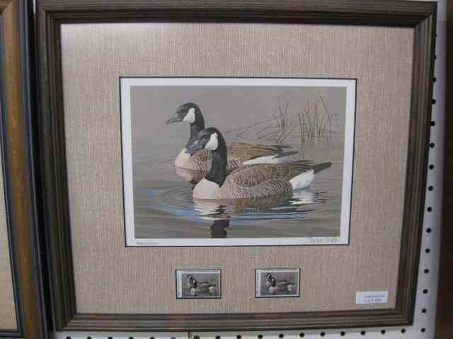 Appraisal: Tom Hirata Lithograph Duck Stamps well known wildlife artist designed