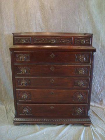 Appraisal: Victorian Multi Drawer Chest Dimensions x x high Estimate -