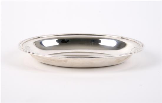 Appraisal: An American Sterling Silver Oval Bowl Tiffany Co Width inches