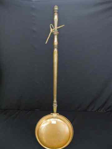 Appraisal: Copper Bed Warmer wooden handle '' long