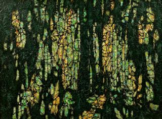 Appraisal: Harold Wahl Large Abstract Rainforest Harold Wahl Washington Minnesota -