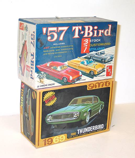 Appraisal: Thunderbird th Scale Model Kits Lot of Ford Thunderbirds of