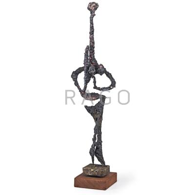 Appraisal: JAMES BEARDEN b Sculpture Dancing Figure Des Moines IA Welded