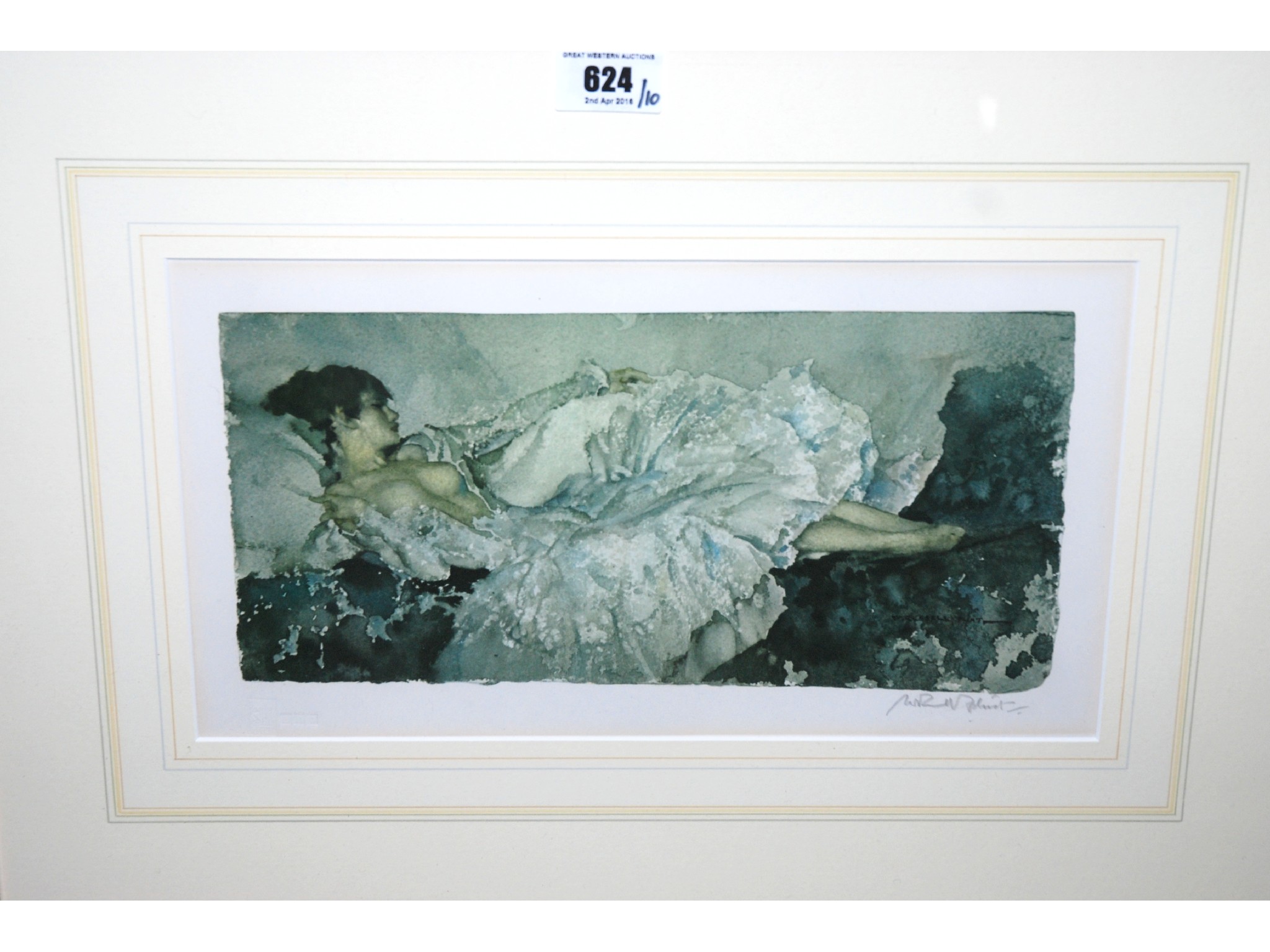 Appraisal: SIR WILLIAM RUSSELL FLINT Daydreamer signed print various miscellaneous watercolour