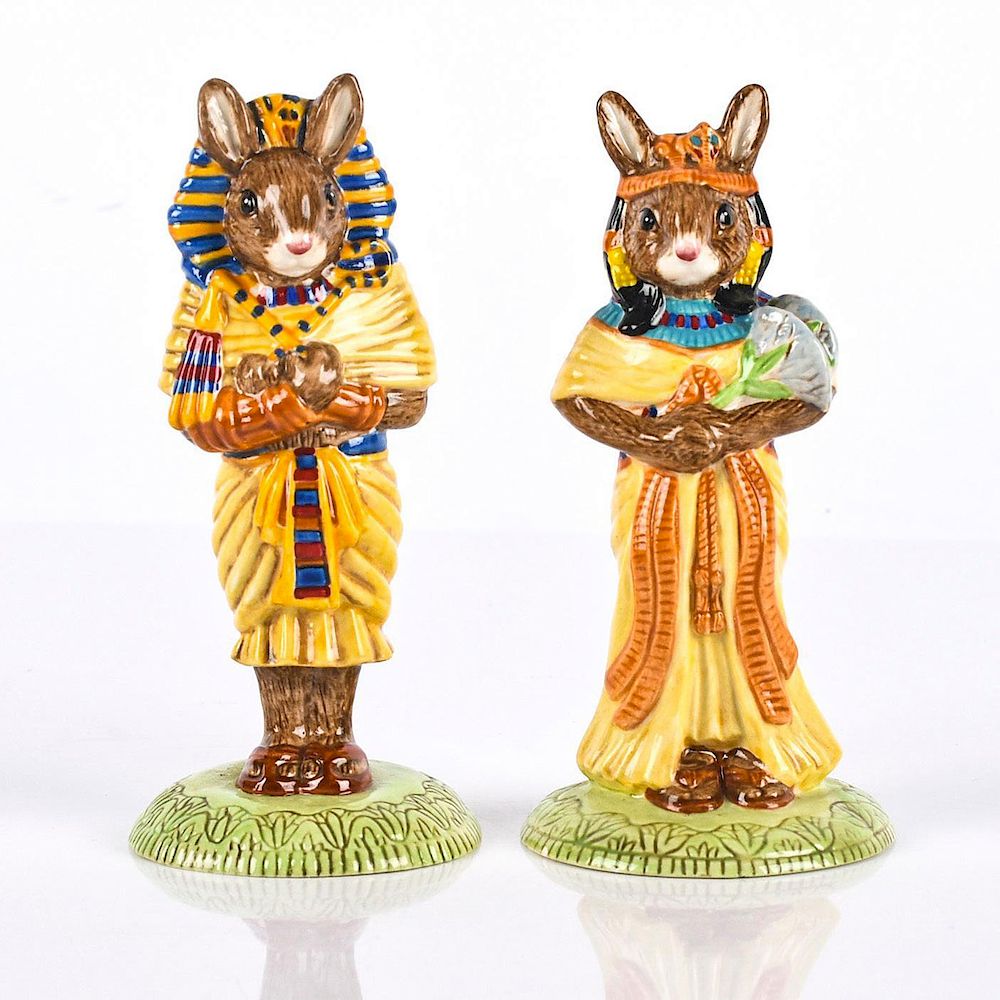 Appraisal: SET OF ROYAL DOULTON EGYPTIAN BUNNYKINS Includes Ankhesenamun DB and