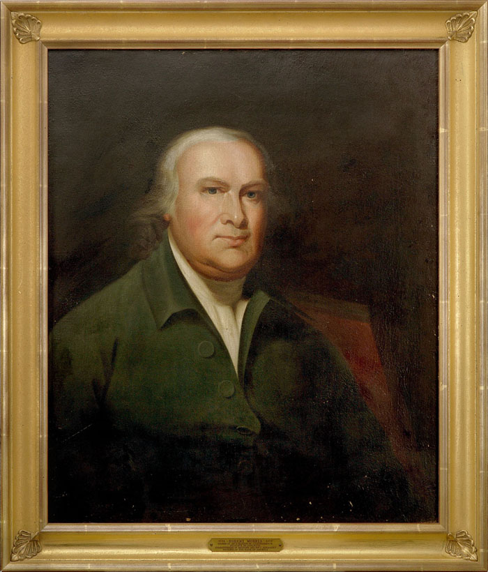 Appraisal: PORTRAIT OF ROBERT MORRIS - SIGNER OF THE DECLARATION OF