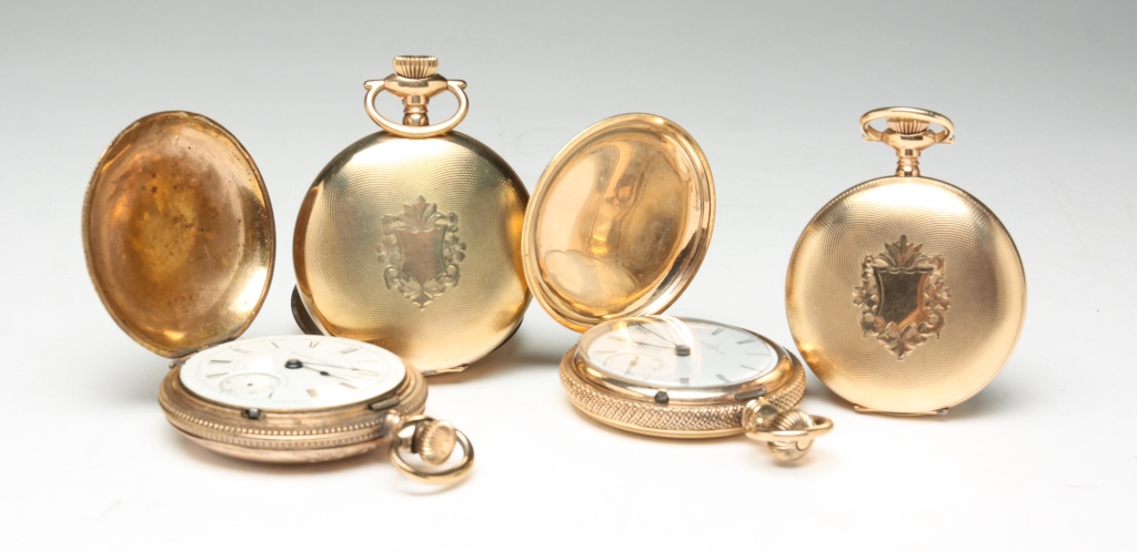 Appraisal: FOUR COLUMBUS WATCH CO POCKET WATCHES American late th century