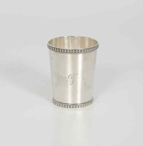 Appraisal: Kendrick Louisville Coin Silver Julep Cup Kentucky a coin silver