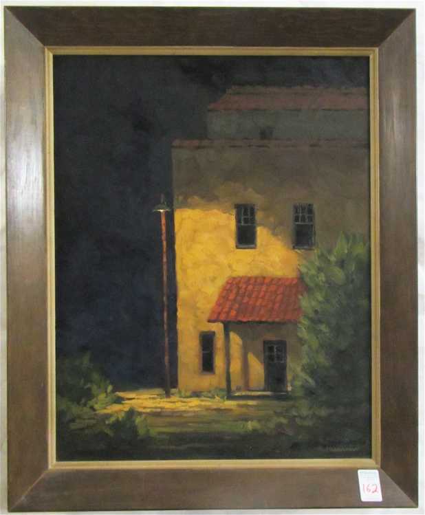 Appraisal: ROBERT KNUDSON OIL ON CANVAS Arizona Minnesota born Midnight stucco