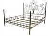 Appraisal: BED - Custom made wrought iron bed king size with