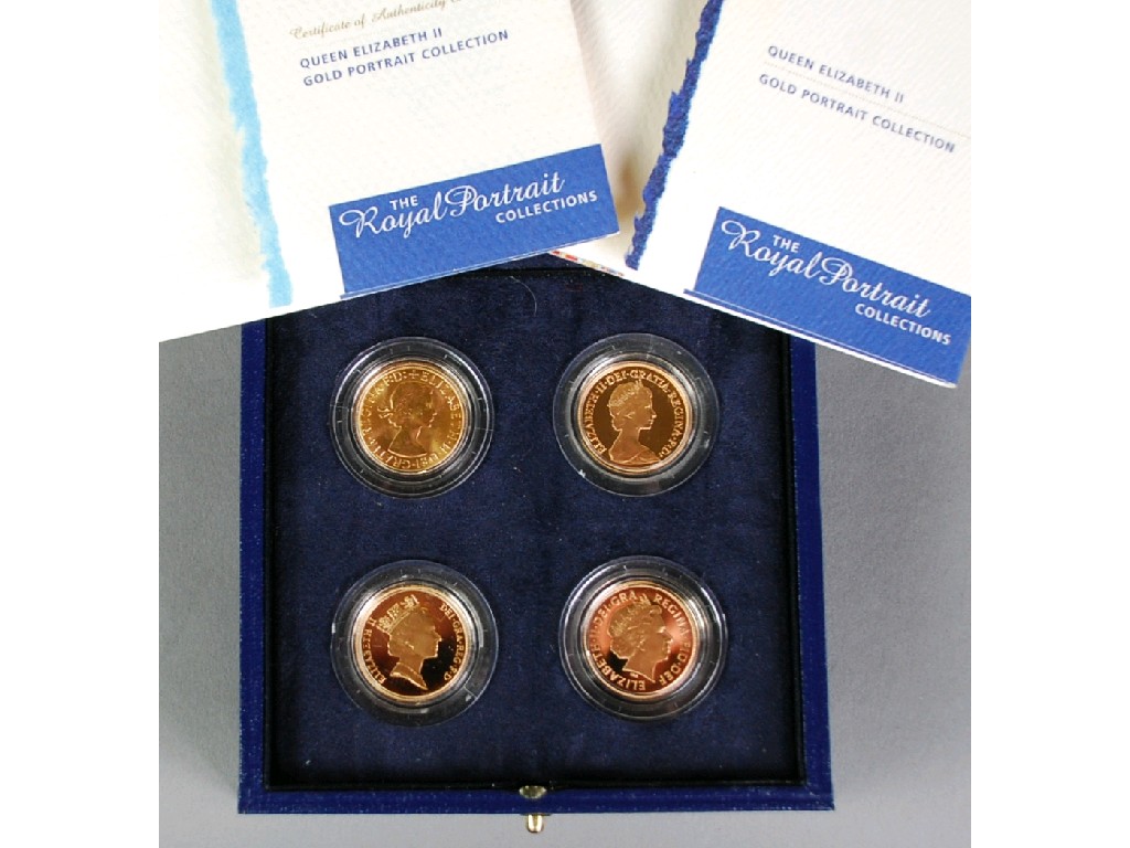 Appraisal: BRITISH ROYAL MINT 'ROYAL PORTRAITS' COLLECTION OF FOUR GOLD SOVEREIGNS