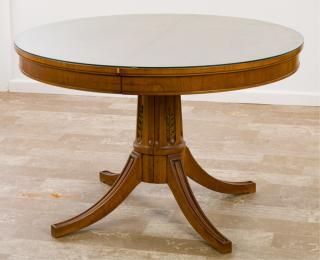 Appraisal: John Stuart Fruitwood Dining Table John Stuart fruitwood dining table