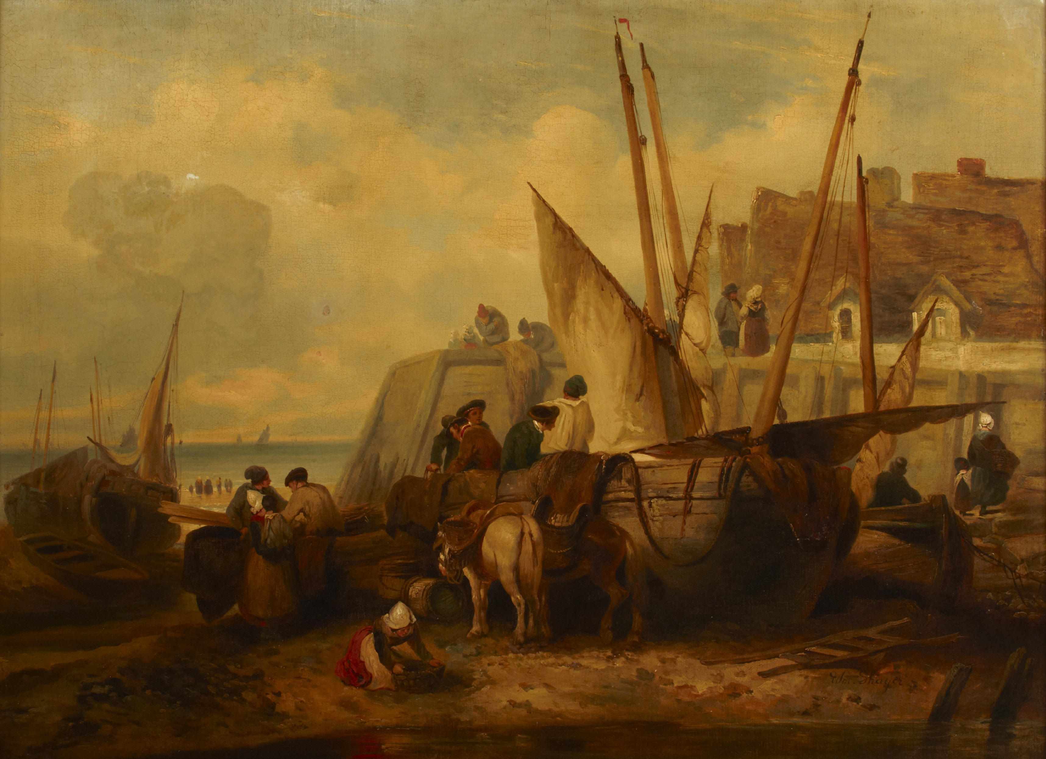 Appraisal: Circle of William Shayer Snr British - At the shore