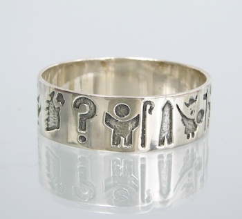 Appraisal: A Silver Bangle Bracelet Made by Michael Hillier of Dublin