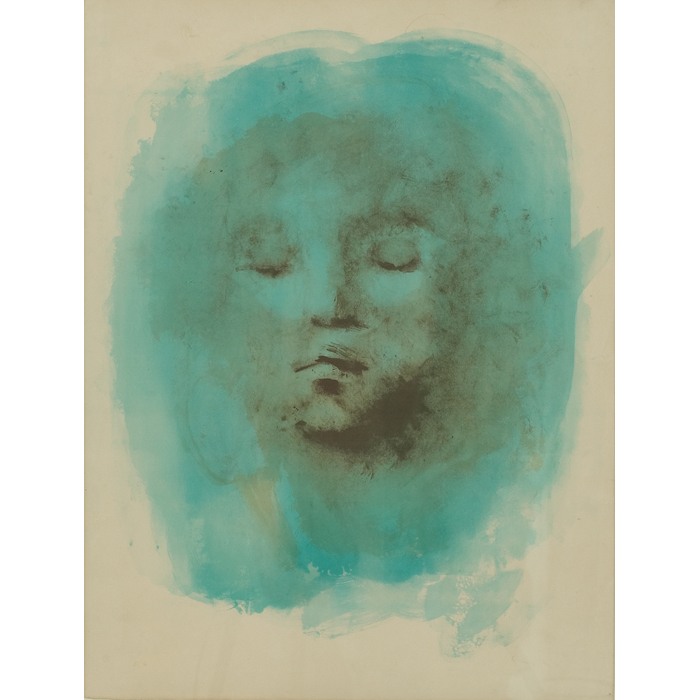 Appraisal: Leonor Fini French - ''Young Girl's Face '' c lithograph