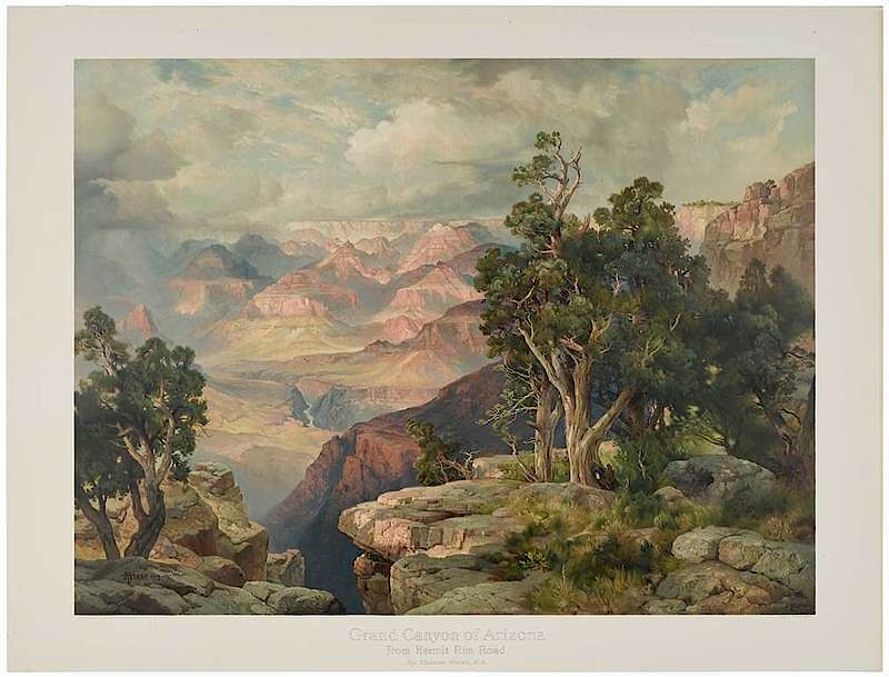 Appraisal: Thomas Moran California Pennsylvania - Grand Canyon of Arizona From