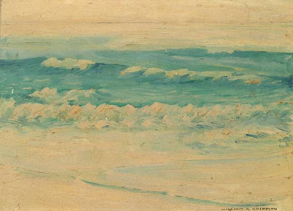 Appraisal: n a William Alexander Griffith American - Waves Lapping along