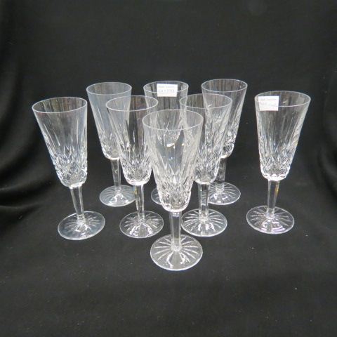 Appraisal: Waterford Lismore Cut Crystal FlutedChampagnes signed are excellent has rim