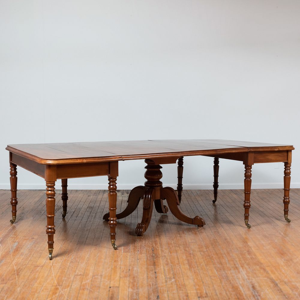 Appraisal: William IV Mahogany Extension Dining Table x ft in x