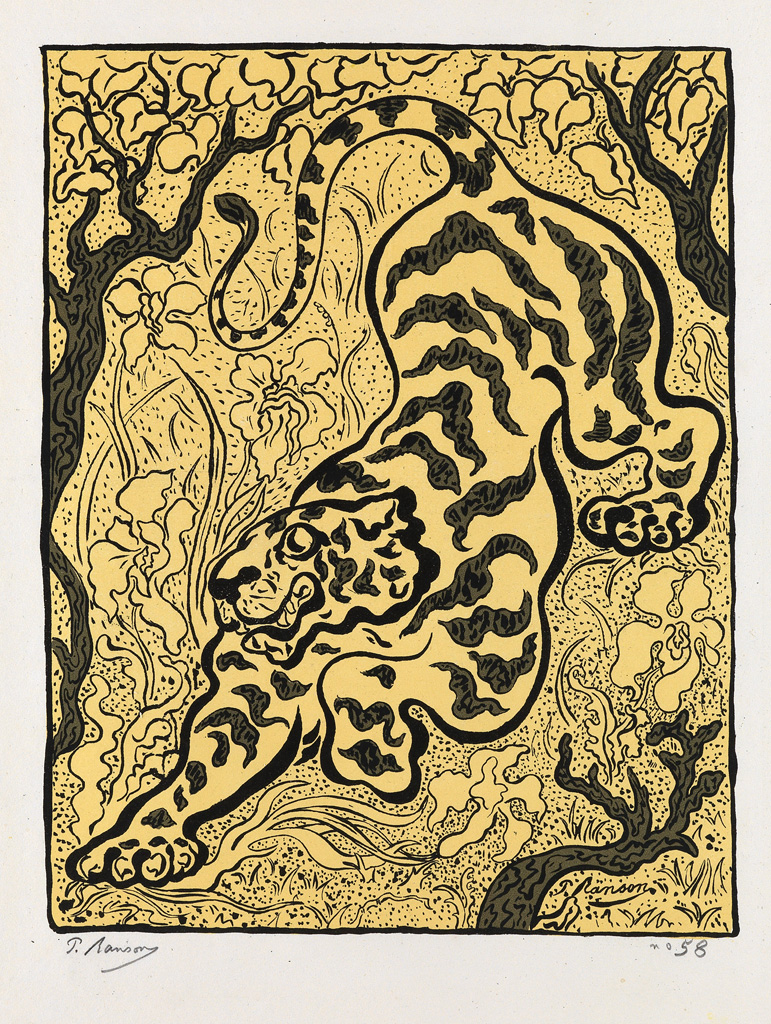 Appraisal: PAUL RANSON Tigre dans les Jungles Color lithograph printed in