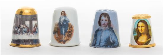 Appraisal: Sale Lot A Group of Four Collectible Thimbles each with