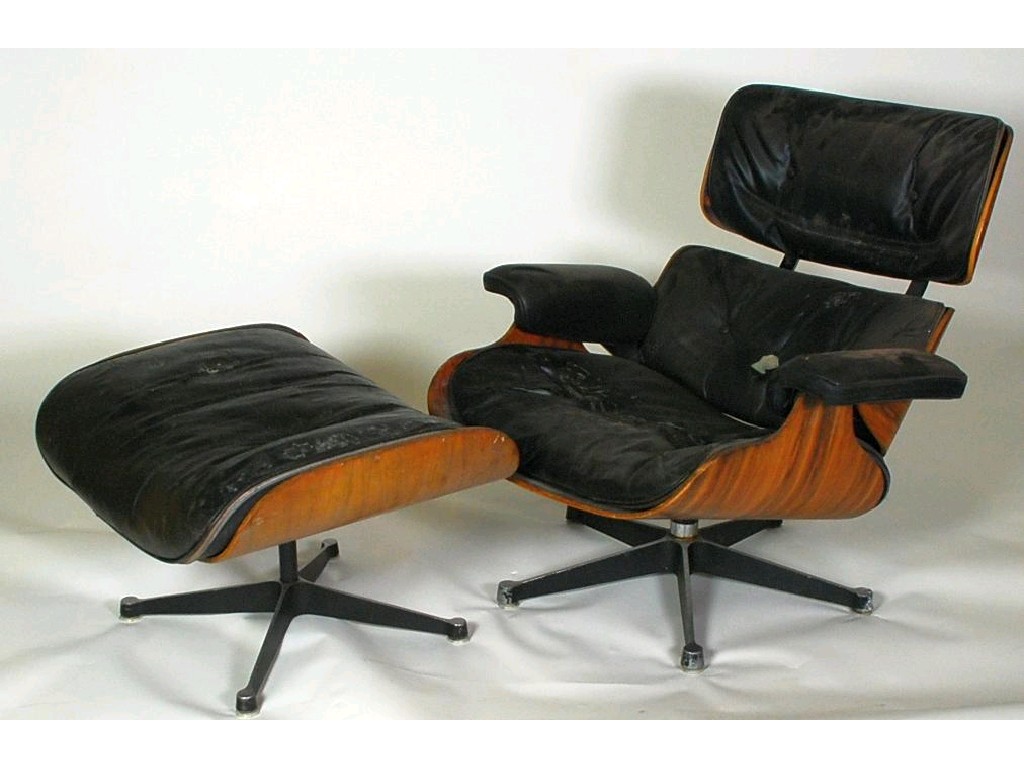 Appraisal: CHARLES RAY EAMES U S A No and LOUNGE CHAIR