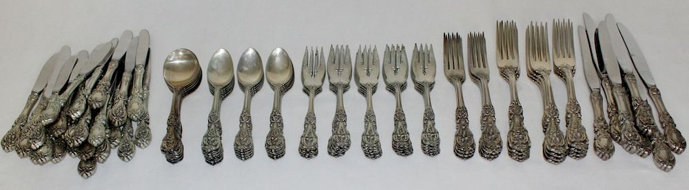 Appraisal: STERLING Reed Barton Francis I Flatware Includes forks - approx