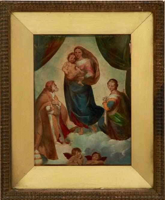 Appraisal: Raphael Santi after Italian - SISTINE MADONNA oil on panel