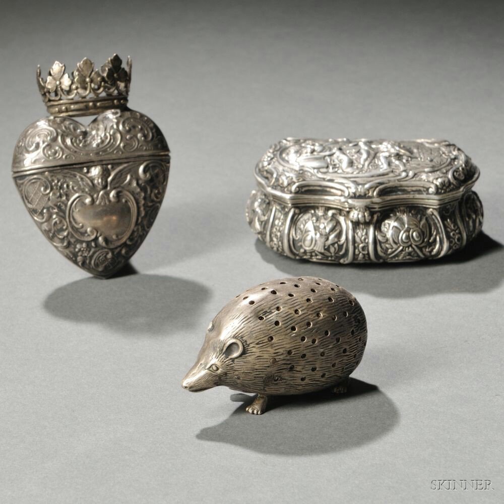 Appraisal: Three Pieces of Silver Hollowware late th early th century