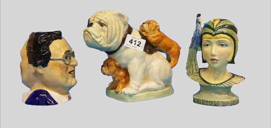 Appraisal: Kevin Francis Toby Jug The British Bulldog Double sided Character