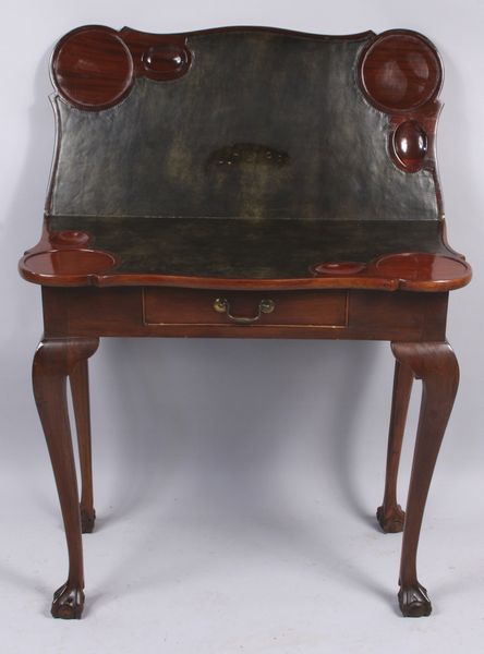 Appraisal: Georgian style mahogany game table h x w x d