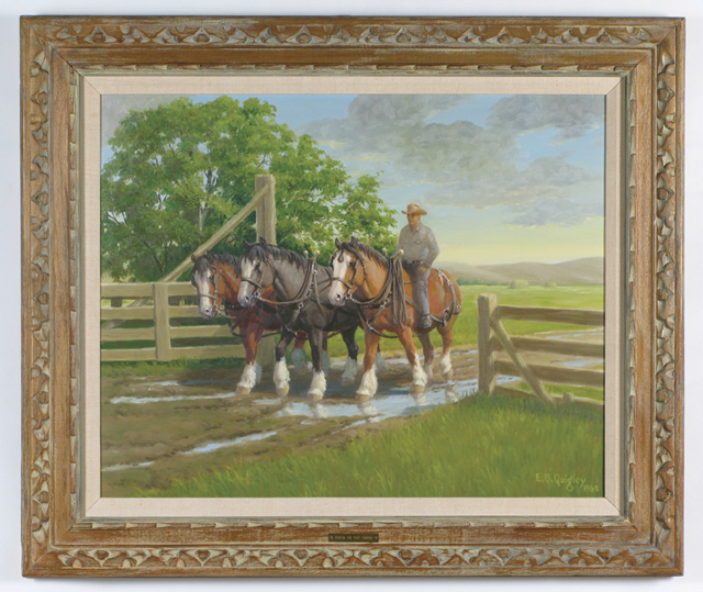 Appraisal: EDWARD B QUIGLEY OIL ON CANVAS Portland Oregon - Return