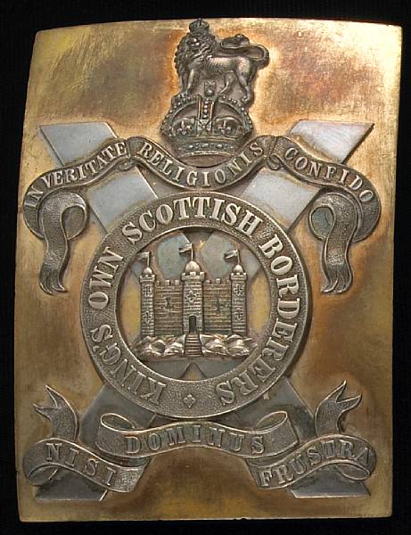 Appraisal: A British post- officer's shoulder belt plate for the King's