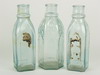 Appraisal: PICKLE JARS - Lot of three mold blown aquatint pickle