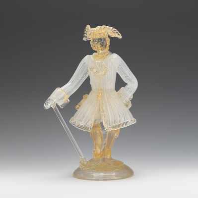 Appraisal: A Murano Glass Figure In The Style of Barovier Clear