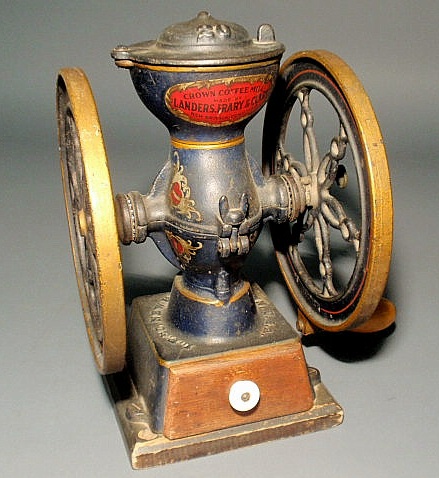 Appraisal: Crown coffee mill by Landers Frary Clark New Britain Conn