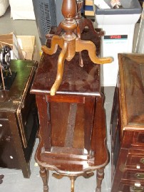 Appraisal: Two cedar and pine wine table together with two small