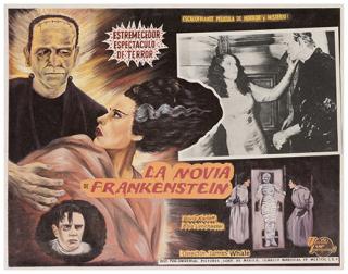 Appraisal: The Bride of Frankenstein Universal R- s Mexican Lobby Card