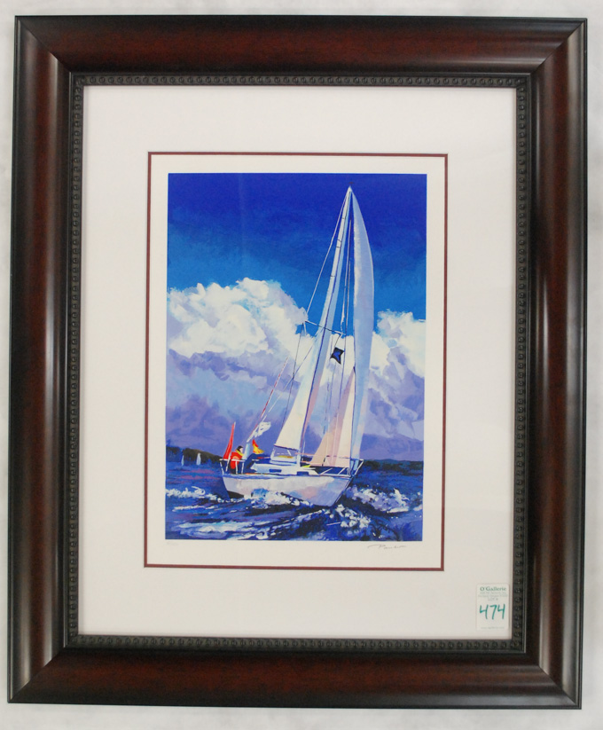 Appraisal: ALEX PAUKER SERIGRAPH Russia Israel born High Winds depicting a