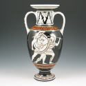 Appraisal: Grecian vase in Amphora handled style Marked with green marked